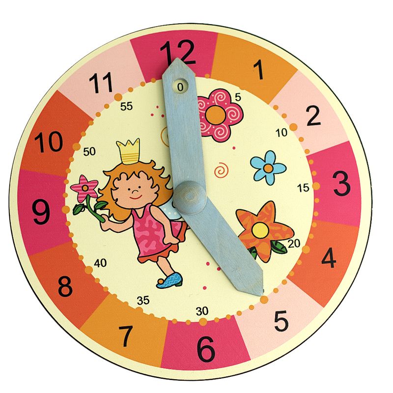 Kinderlernuhr Fee, Holz