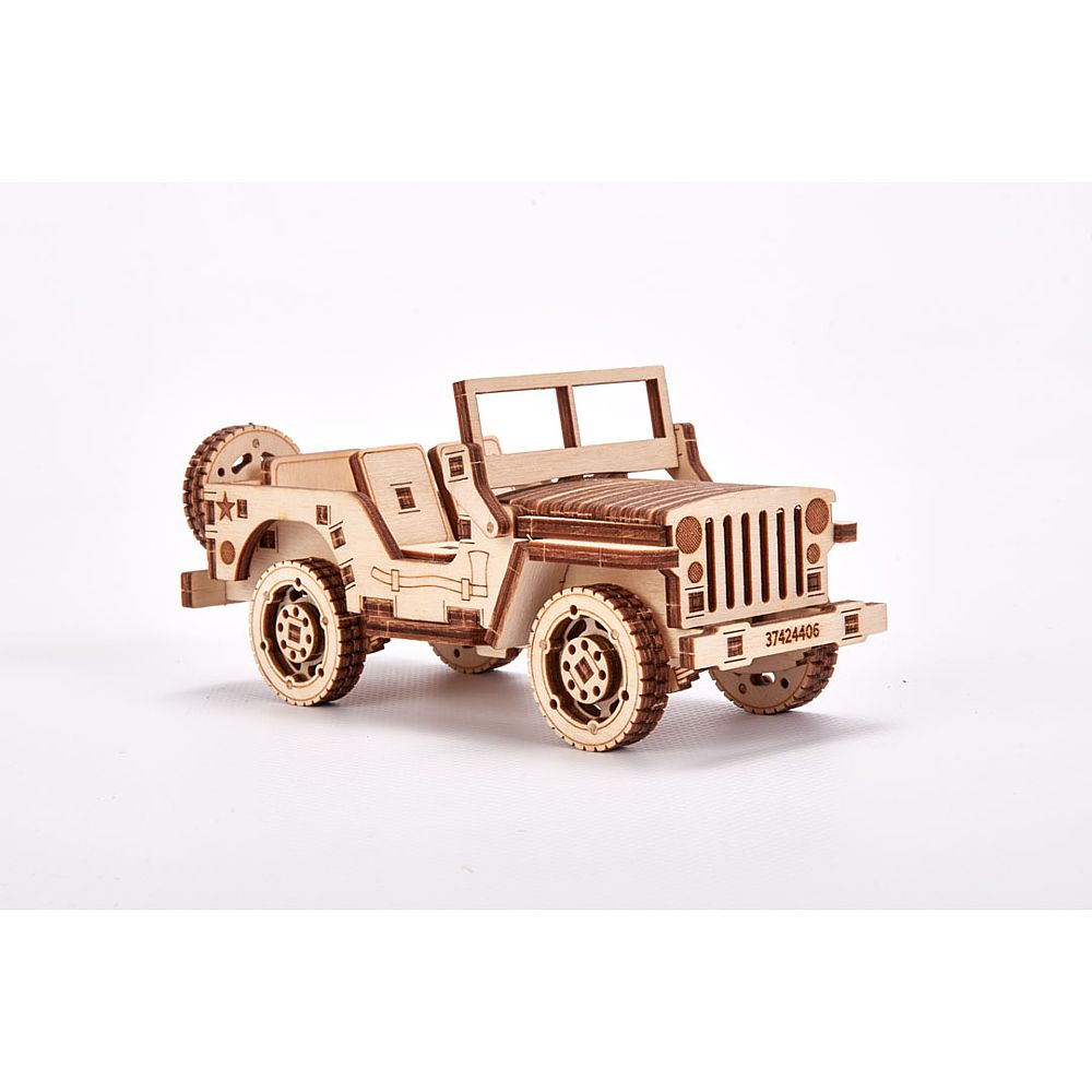 Wood Trick: Set of Cars, Jeep