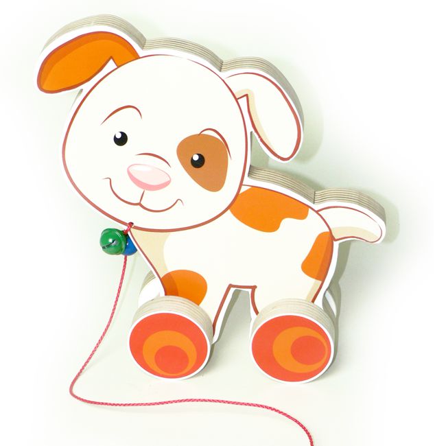 Hess Holzspielzeug Ziehhund Wau Wau