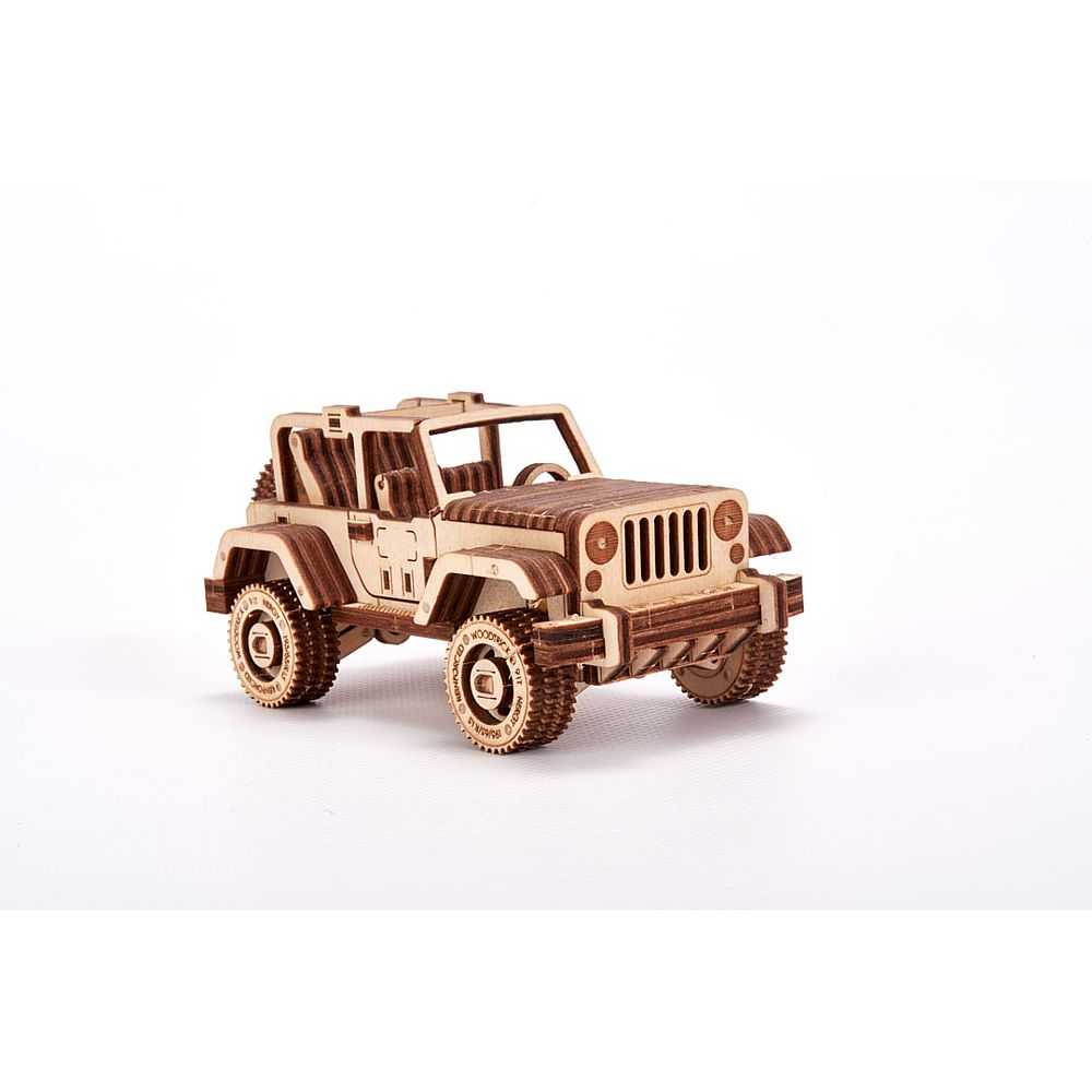 Wood Trick: Set of Cars, Safari - Jeep