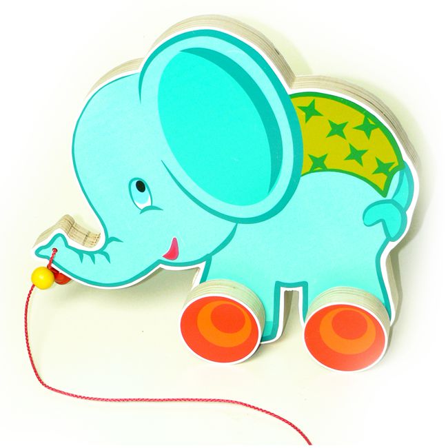 Hess Holzspielzeug Ziehelefant