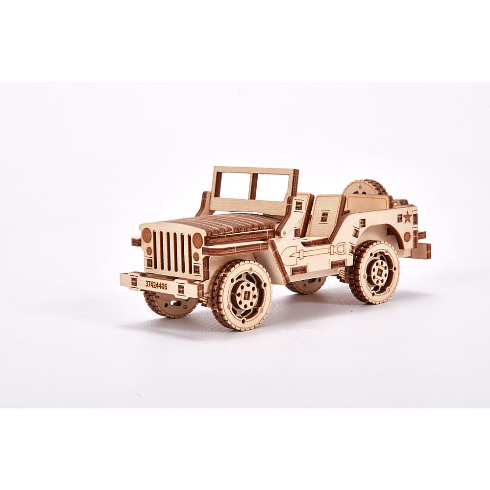 Wood Trick: Set of Cars, Jeep