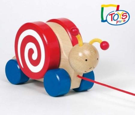 Ziehtier Schnecke bewegliches Schneckenhaus