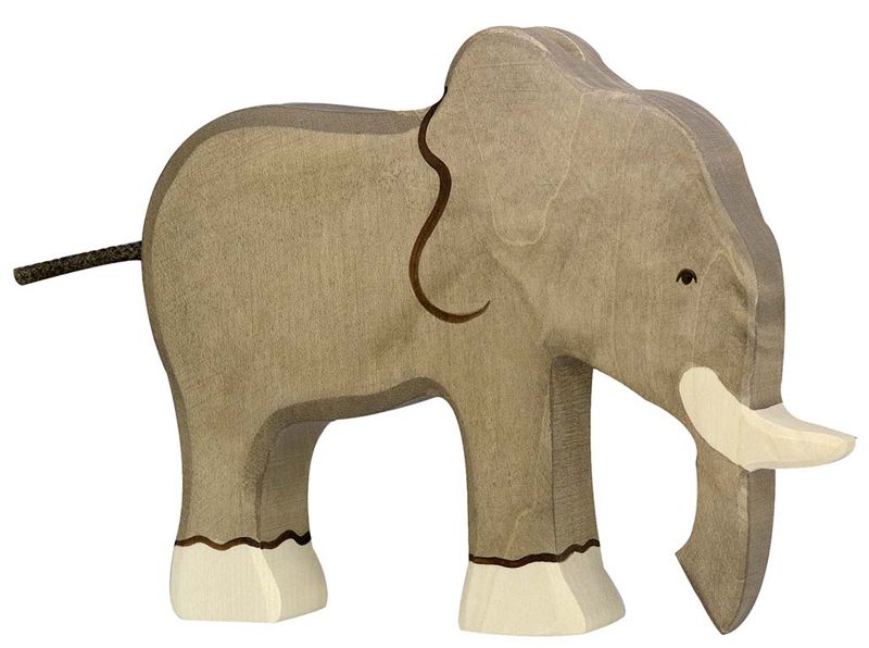 Holztiger Spielfigur Elefant