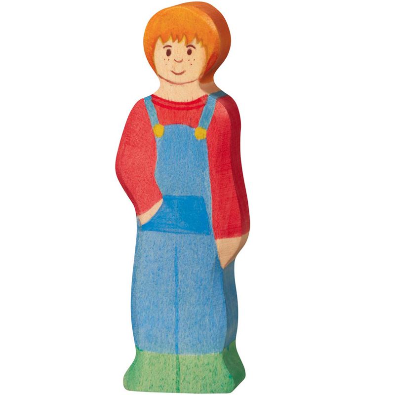 Holztiger Spielfigur Sohn, Bauernhof