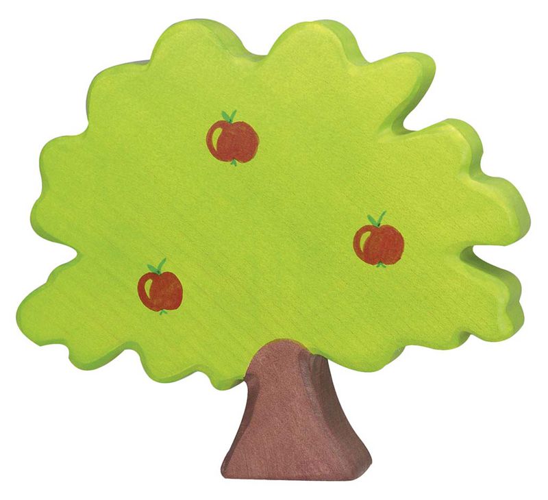 Holztiger Spielfigur Apfelbaum