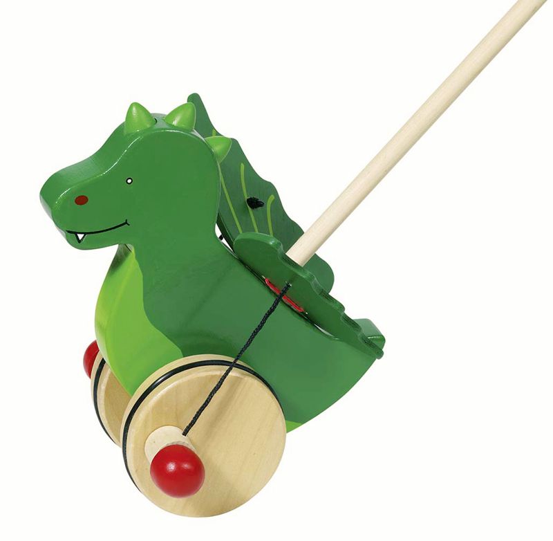 Schiebetier Drache Jakomo, aus Holz