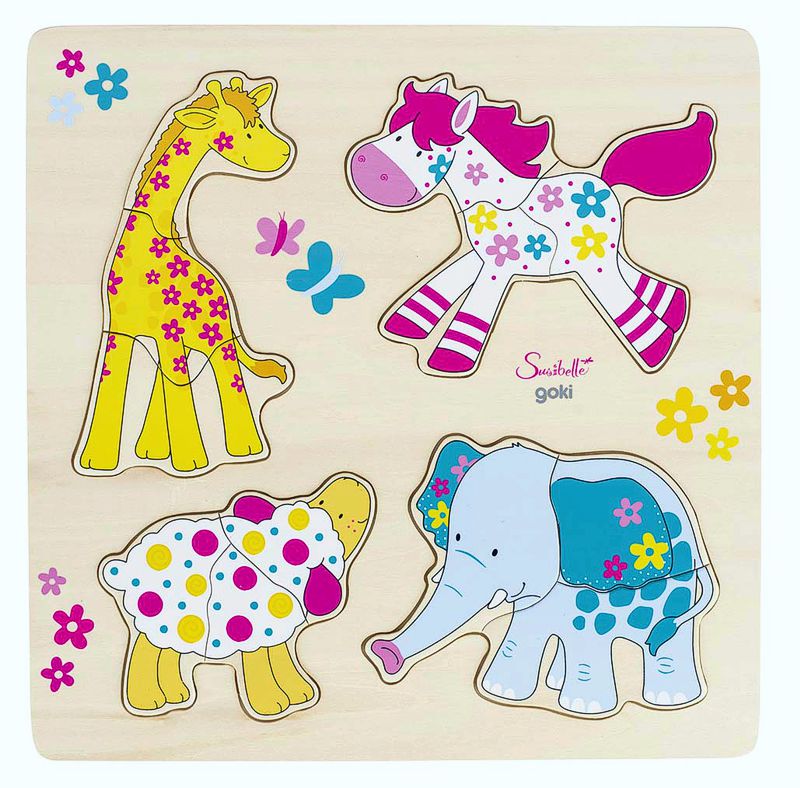 Susibelle Einlegepuzzle Meine Freunde, Holz
