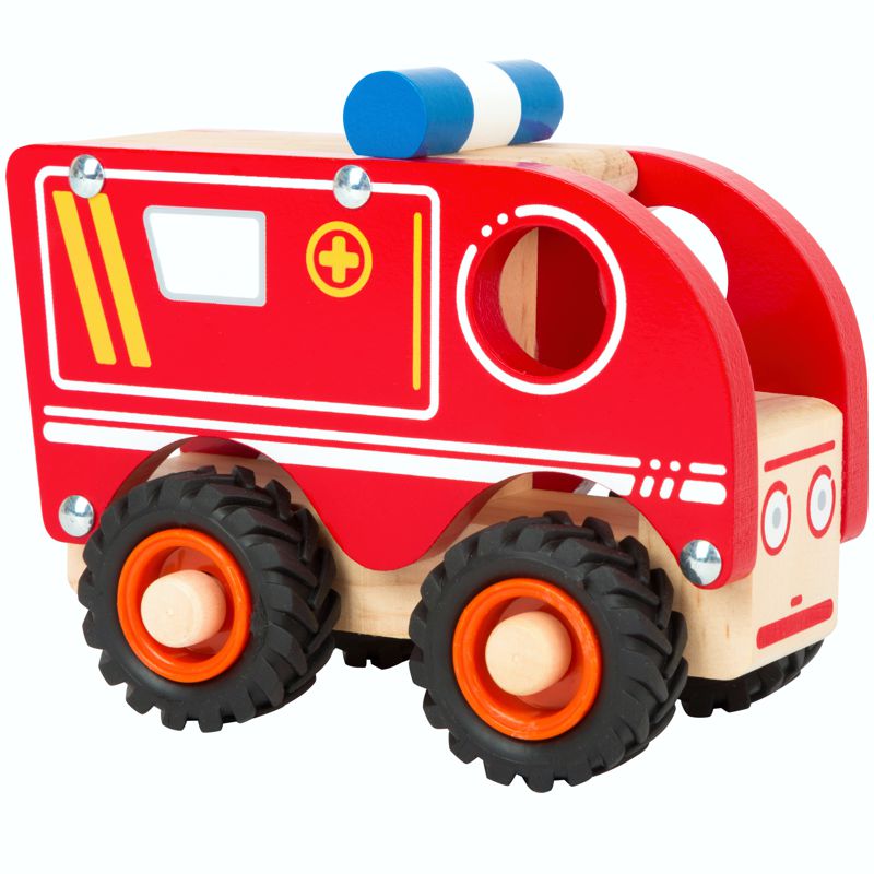 Krankenwagen, Holzspielzeug für Kinder ab 18 Monate