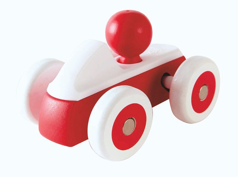 Roter Flitzer, Spielzeugauto aus Holz und Kunststoff, ab 12 Monate