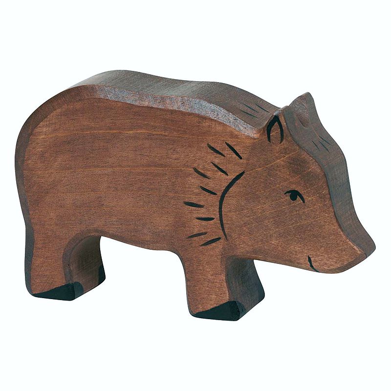 Holztiger Spielfigur Wildschwein