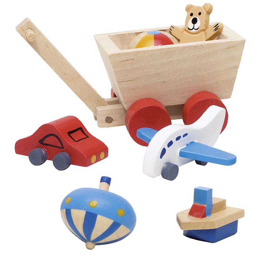 Puppenmöbel, Accessoieres für Kinderzimmer, 7 Teile