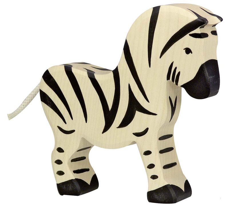 Holztiger Spielfigur Zebra