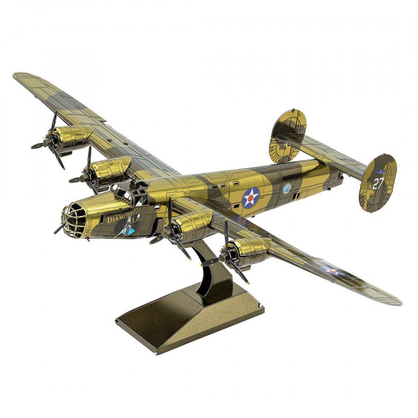 Metal Earth 3D Metallbausatz, Flugzeug B-24 Liberator